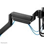 Neomounts DS75-450BL2 Support de bureau double écran avec réglage hauteur, inclinaison et rotation 360° pour écrans 17-32" VESA 75x75/100x100 mm - Noir