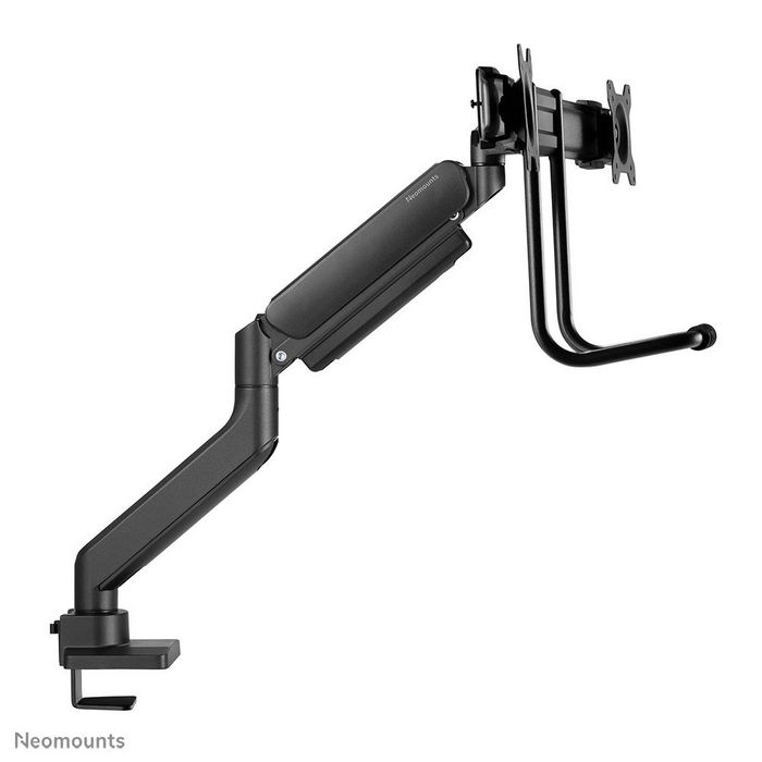 Neomounts DS75-450BL2 Support de bureau double écran avec réglage hauteur, inclinaison et rotation 360° pour écrans 17-32" VESA 75x75/100x100 mm - Noir