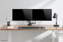 Neomounts DS75-450BL2 Support de bureau double écran avec réglage hauteur, inclinaison et rotation 360° pour écrans 17-32" VESA 75x75/100x100 mm - Noir