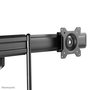 Neomounts DS75-450BL2 Support de bureau double écran avec réglage hauteur, inclinaison et rotation 360° pour écrans 17-32" VESA 75x75/100x100 mm - Noir
