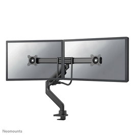 Neomounts DS75-450BL2 Support de bureau double écran avec réglage hauteur, inclinaison et rotation 360° pour écrans 17-32" VESA 75x75/100x100 mm - Noir