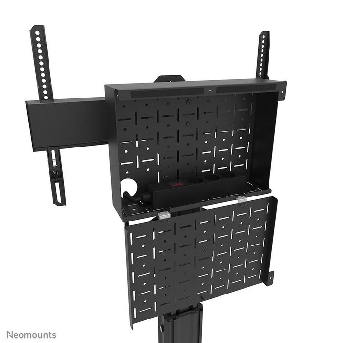 Neomounts FL50S-825BL1 Support au Sol Mobile pour Écrans 37 à 75 pouces (75") - Hauteur Réglable 104-157 cm - Capacité 70 kg - Noir