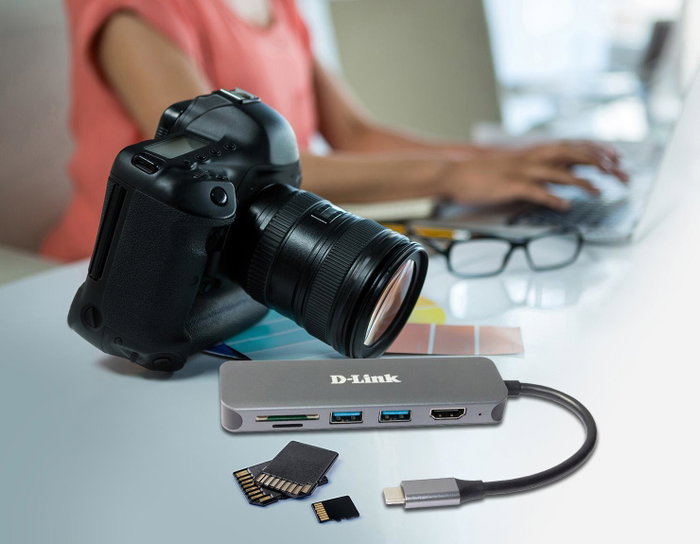 D-Link DUB-2327 Station d'accueil USB Type-C 6-en-1 Gris D-Link DUB-2327 Station d'accueil USB Type-C 6-en-1 Gris