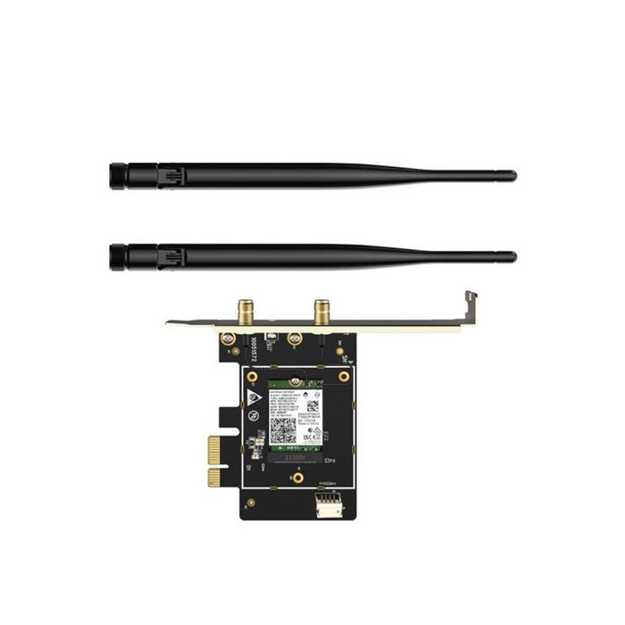 Tenda E33 Carte réseau Wi-Fi PCI Express AX5400 triple bande 2.4/5/6 GHz avec Bluetooth