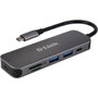 D-Link Hub USB Type-C, 6 ports, Lecteur de cartes SD/SDHC/SDXC, Gris