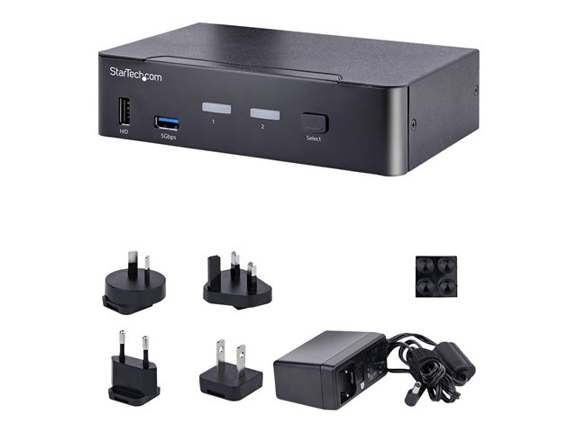 Startech SV231DPUCA Switch KVM USB-C 11 Ports avec Hub USB 3.0 et Audio – 4K HDR 60Hz
