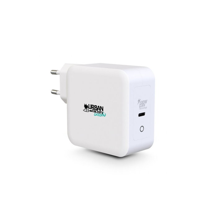 Chargeur Mural + Câble USB C Urban Factory GSC10UF Blanc Chargeur Mural + Câble USB C Urban Factory GSC10UF Blanc