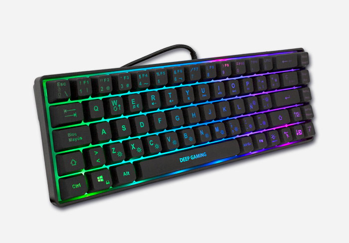 Coolbox Mini TM065 Clavier Gaming 65% Mécanique Membrane RGB Anti-Ghosting