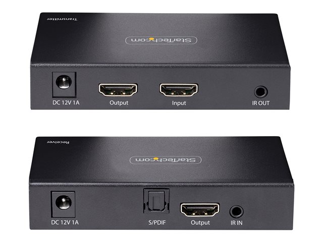 StarTech.com Extenseur HDMI 4K60 par CAT5/CAT6 avec Audio S/PDIF – 70 mètres – 8 ports HDMI – Référence 4K70IC