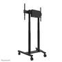 Neomounts FL55-875BL1 Support de sol motorisé pour écrans de 55 à 100 pouces, chariot mobile réglable en hauteur avec télécommande et système anti-collision - Noir