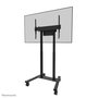 Neomounts FL55-875BL1 Support de sol motorisé pour écrans de 55 à 100 pouces, chariot mobile réglable en hauteur avec télécommande et système anti-collision - Noir