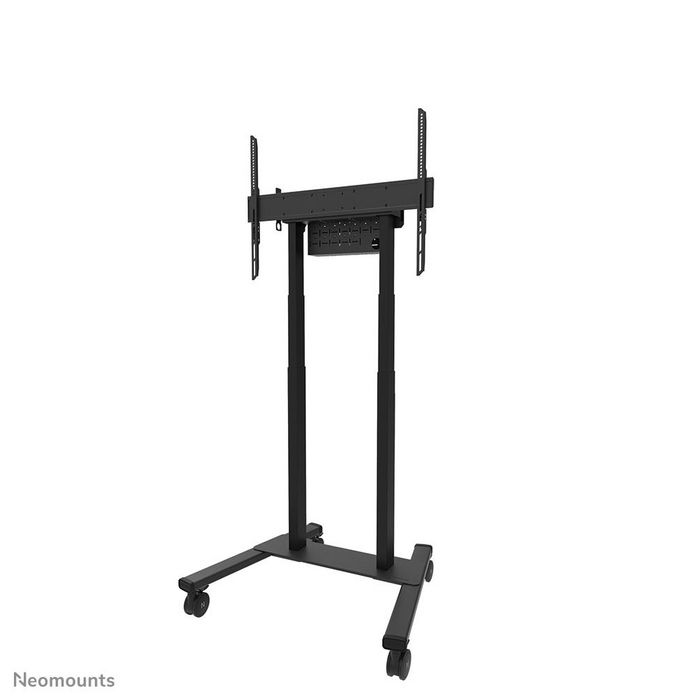 Neomounts FL55-875BL1 Support de sol motorisé pour écrans de 55 à 100 pouces, chariot mobile réglable en hauteur avec télécommande et système anti-collision - Noir