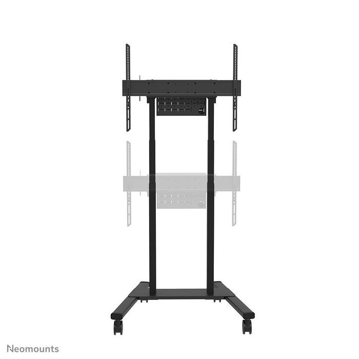 Neomounts FL55-875BL1 Support de sol motorisé pour écrans de 55 à 100 pouces, chariot mobile réglable en hauteur avec télécommande et système anti-collision - Noir
