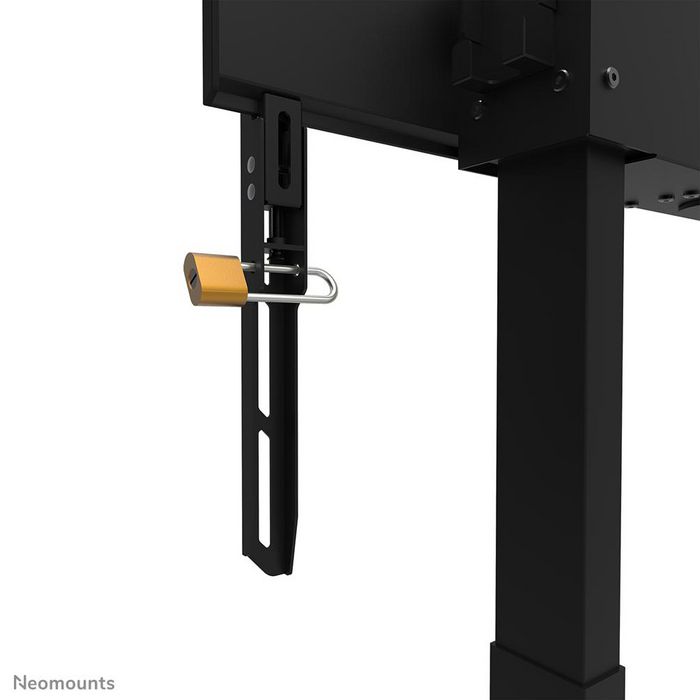 Neomounts WL55-875BL1 Support Mural Motorisé pour Écran 55-100" jusqu'à 110 kg - Réglage Hauteur 65 cm Motorisé avec Télécommande et Anti-collision - Noir