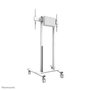 Neomounts FL55-875WH1 Support de sol motorisé mobile pour écran TV/Vidéoconférence jusqu'à 100 pouces (254 cm), hauteur réglable, capacité 110 kg, chariot avec roues, blanc