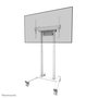 Neomounts FL55-875WH1 Support de sol motorisé mobile pour écran TV/Vidéoconférence jusqu'à 100 pouces (254 cm), hauteur réglable, capacité 110 kg, chariot avec roues, blanc