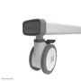 Neomounts FL55-875WH1 Support de sol motorisé mobile pour écran TV/Vidéoconférence jusqu'à 100 pouces (254 cm), hauteur réglable, capacité 110 kg, chariot avec roues, blanc