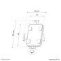 Neomounts WL15-625WH1 - Support mural rotatif pour tablettes 7,9 à 11 pouces, orientation 360°, installation VESA, blanc