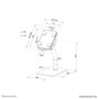 Neomounts DS15-625BL1 Support de Tablette à Poser Inclinable et Rotatif 360° pour Tablettes 7,9-11" - Noir