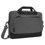 Targus Cypress 14'' Slimcase Housse d'Ordinateur Portable avec EcoSmart - 38 x 4 x 32.5 cm, Gris - Fabriquée à partir de 13 Bouteilles d'Eau en Plastique Recyclées