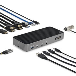 StarTech.com 116E-USBC-DOCK Station d'accueil USB-C 13-en-1 Triple 4K DisplayLink Power Delivery 100W