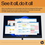 HP Écran E24 G5 - 23,8 Pouces FHD (1920x1080) IPS - 75 Hz - Réglage Hauteur/Pivot - Micro-bordure 3 côtés - Connectivité complète - HP Eye Ease
