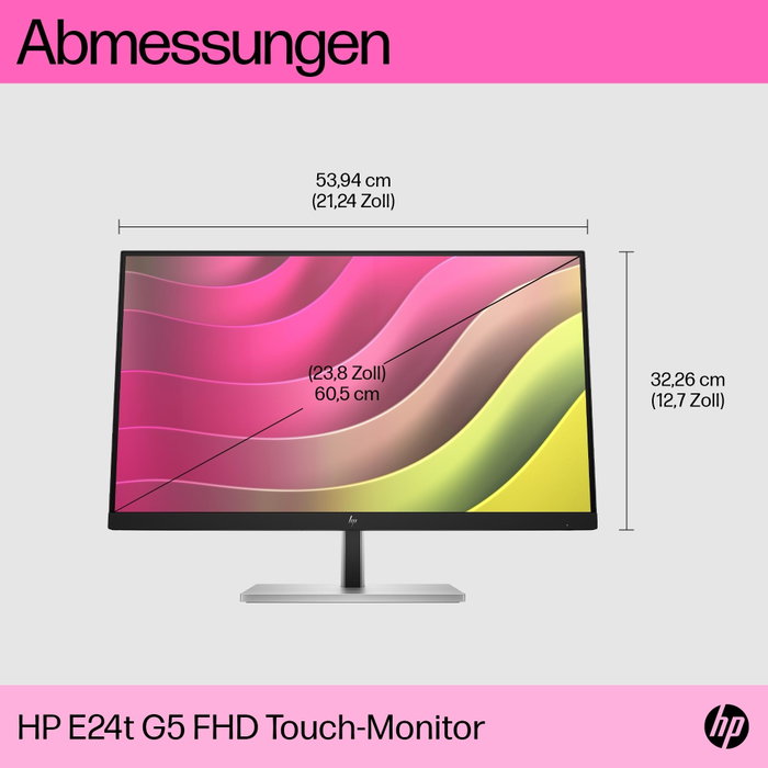 HP E24t G5 Écran tactile FHD 23,8 pouces IPS Noir