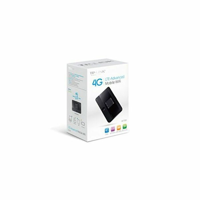 TP-LINK Routeur 4G LTE Mobile Wi-Fi Portable avec Batterie, Modem, Noir, Réf. M7350 TP-LINK Routeur 4G LTE Mobile Wi-Fi Portable avec Batterie, Modem, Noir, Réf. M7350