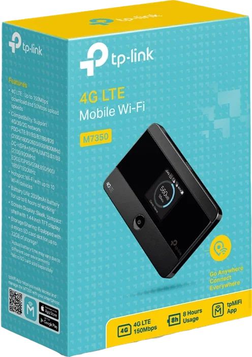 TP-Link M7350 Routeur 4G LTE WiFi Mobile Noir