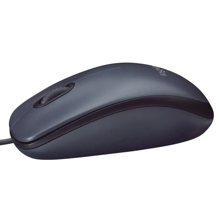 Logitech M90 Souris optique filaire ambidextre Noir