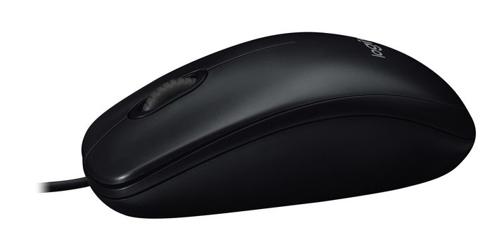 Logitech M90 Souris USB Filaire Optique 1000 DPI Noir pour PC et Mac, Forme Ambidextre et Confortable