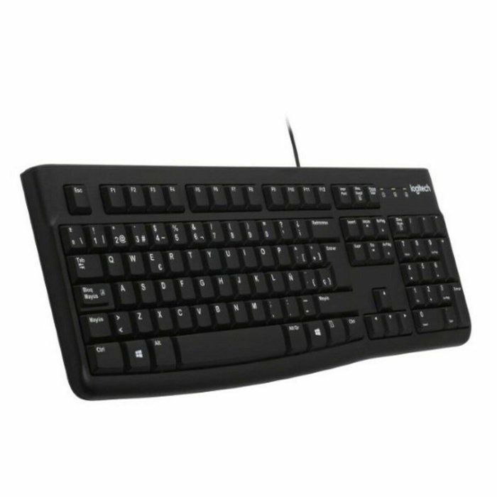 Clavier Logitech K120 Noir Espagnol Qwerty Espagnol Clavier Logitech K120 Noir Espagnol Qwerty Espagnol
