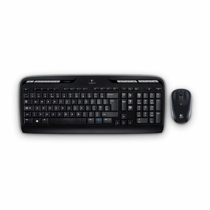 clavier et souris Logitech MK330 Noir Espagnol Qwerty
