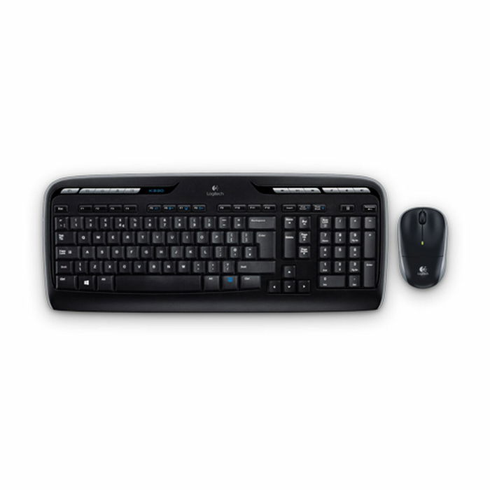 clavier et souris Logitech MK330 Noir Espagnol Qwerty