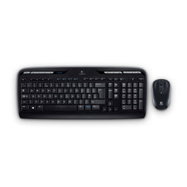 Logitech MK330 Combo clavier et souris sans fil Noir, Gris, Espagnol QWERTY