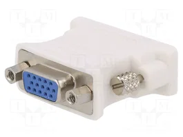 GEMBIRD Adaptateur DVI-I (24+5) vers D-Sub 15pin HD blanc