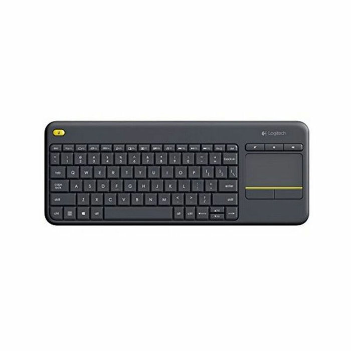Logitech K400 Plus Clavier avec Pavé Tactile Noir QWERTY Espagnol