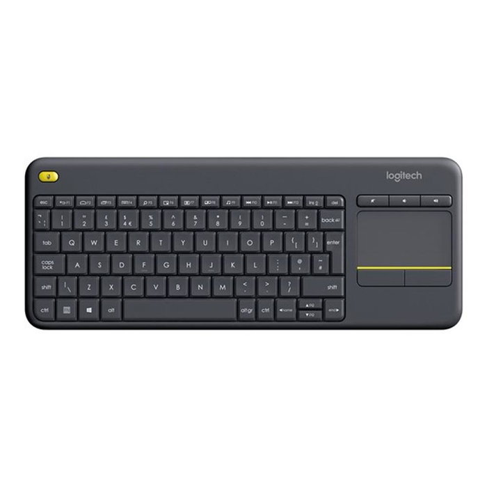 Logitech K400 Plus - Clavier sans fil avec touchpad intégré - 2,4 GHz - 10 m - 18 mois de batterie - Noir Logitech K400 Plus - Clavier sans fil avec touchpad intégré - 2,4 GHz - 10 m - 18 mois de batterie - Noir