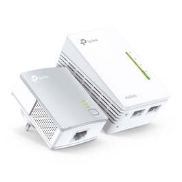 TP-LINK TL-WPA4220 Kit Station Powerline avec Adaptateurs CPL WiFi, Kit Démarrage, Blanc