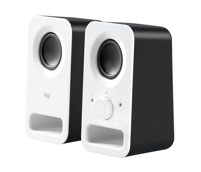 Logitech Z150 - Haut-parleurs multimédia 2.0, système audio stéréo 2x2", 6W, commandes intégrées, entrée 3.5mm, prise casque Logitech Z150 - Haut-parleurs multimédia 2.0, système audio stéréo 2x2", 6W, commandes intégrées, entrée 3.5mm, prise casque