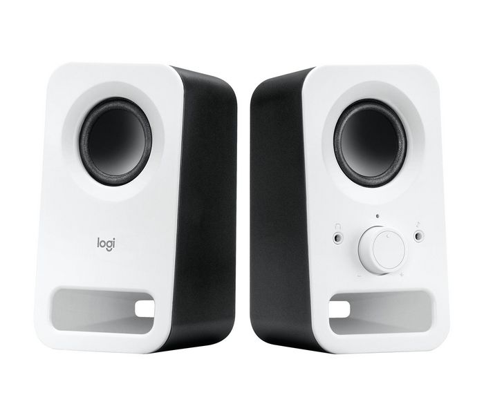 Logitech Z150 - Haut-parleurs multimédia 2.0, système audio stéréo 2x2", 6W, commandes intégrées, entrée 3.5mm, prise casque Logitech Z150 - Haut-parleurs multimédia 2.0, système audio stéréo 2x2", 6W, commandes intégrées, entrée 3.5mm, prise casque