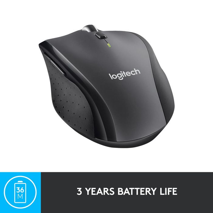 Logitech M705 Souris Sans Fil Marathon avec 3 Ans d'Autonomie, Défilement Rapide, Récépteur USB Unifying, pour Windows et Mac