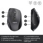 Logitech M705 Souris Sans Fil Marathon avec 3 Ans d'Autonomie, Défilement Rapide, Récépteur USB Unifying, pour Windows et Mac