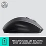 Logitech M705 Marathon - Souris sans fil laser - Autonomie pile 3 ans - Molette de défilement - 7 boutons programmables - Couleur gris