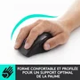 Logitech M705 Marathon - Souris sans fil laser - Autonomie pile 3 ans - Molette de défilement - 7 boutons programmables - Couleur gris