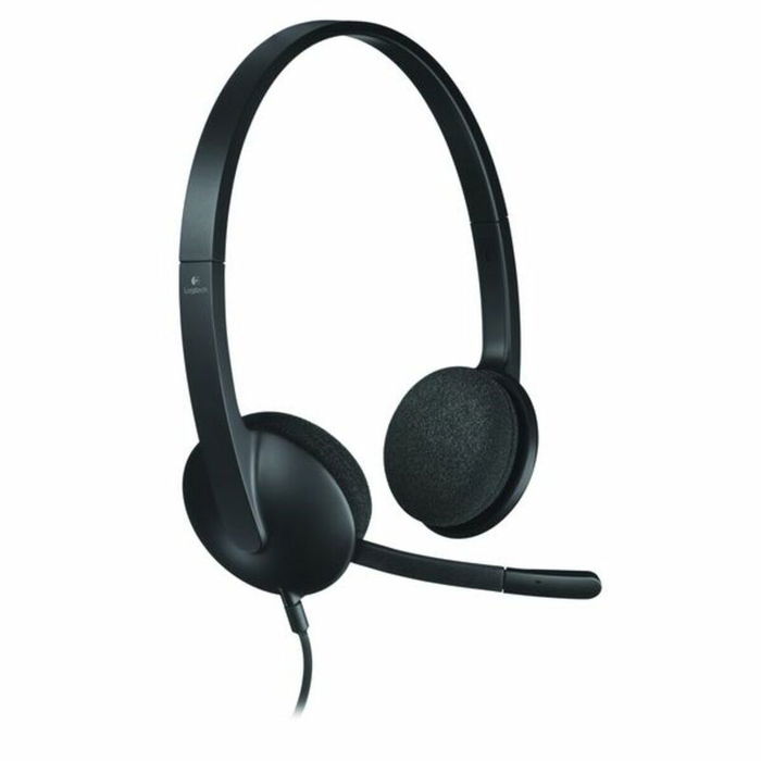 Logitech H340 - Casque audio avec microphone USB, noir (réf. 981-000475)