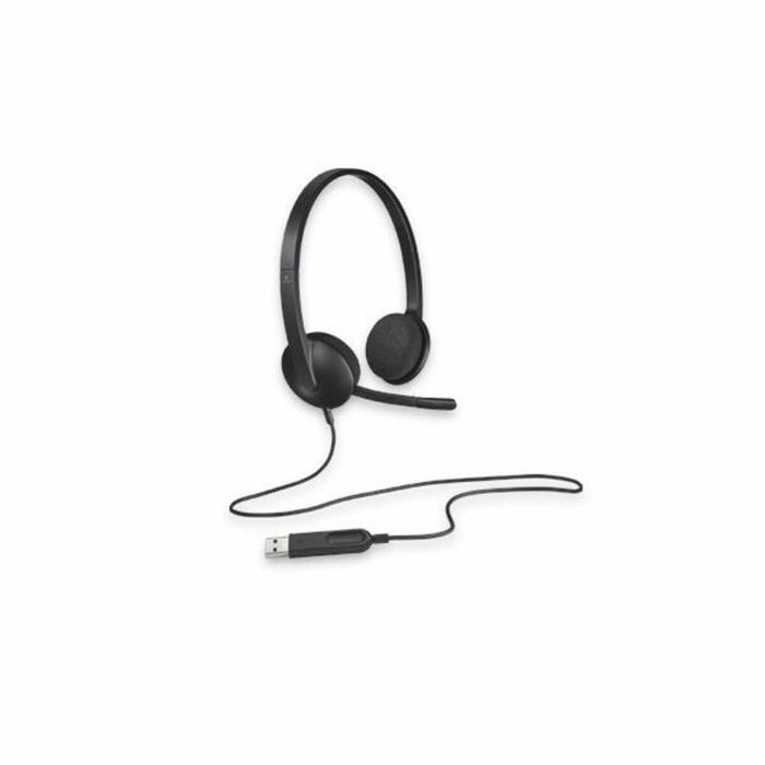 Logitech H340 - Casque audio avec microphone USB, noir (réf. 981-000475)