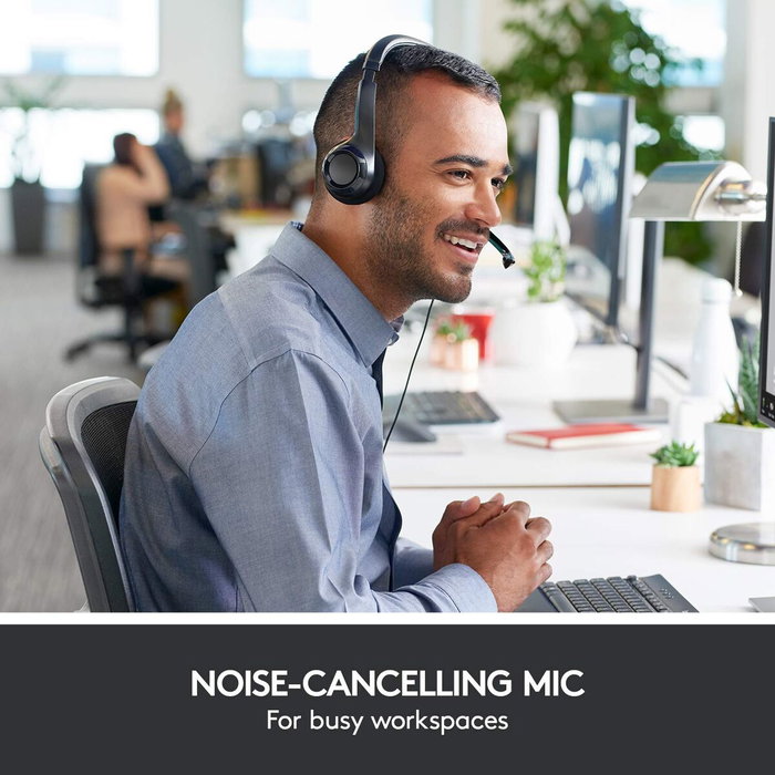Casques avec Microphone Logitech 981-000475 Noir