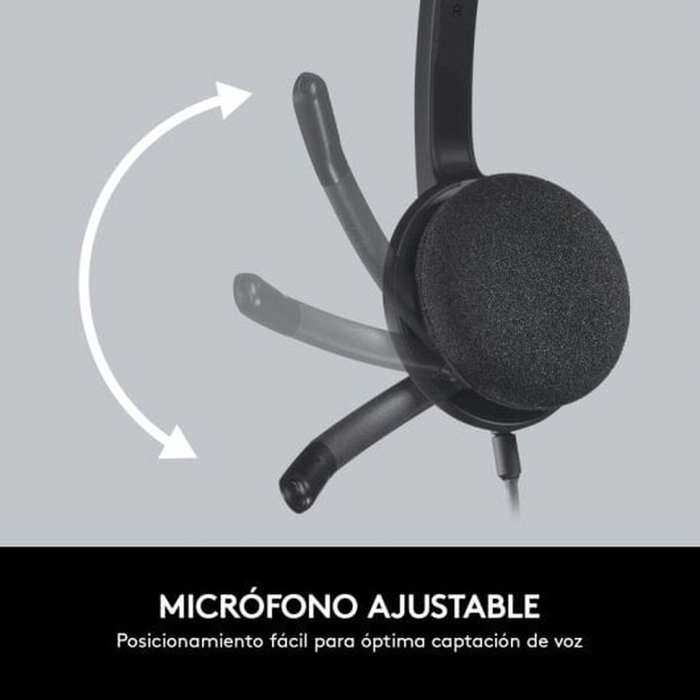 Casques avec Microphone Logitech 981-000475 Noir