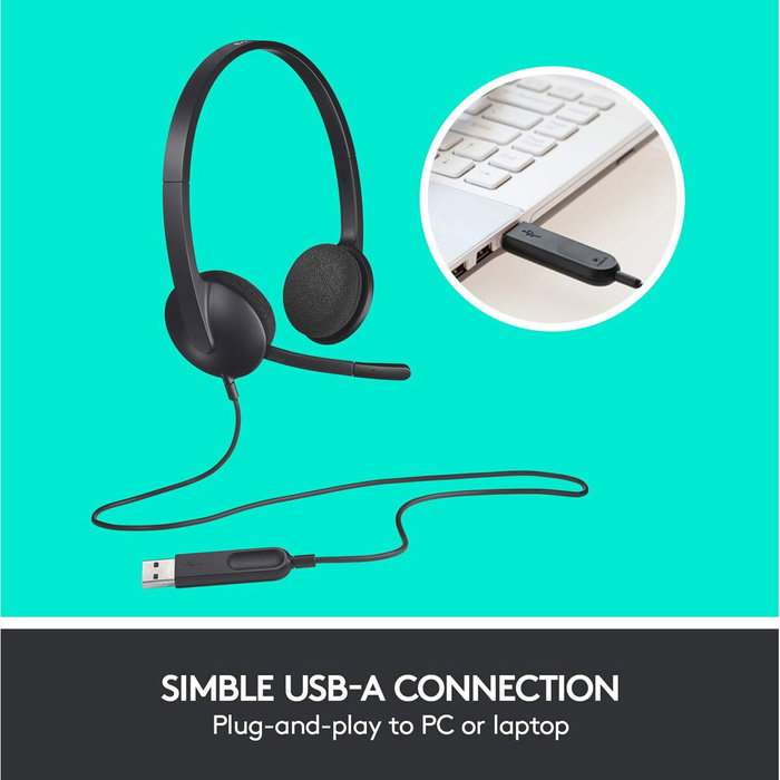 Casques avec Microphone Logitech 981-000475 Noir